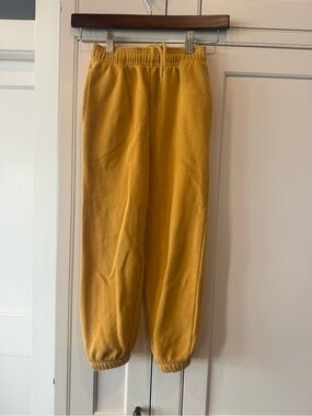 GAP Mustard Yellow Fleece Joggers